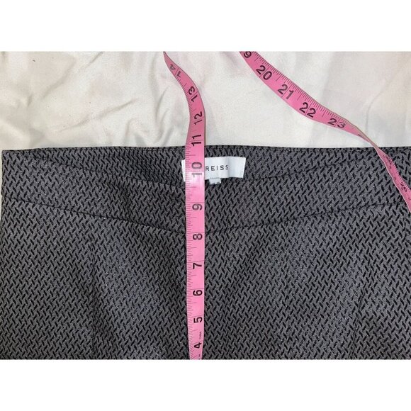 Reiss Black Textured Wool Blend Slim-Fit Skinny Jeans Women's Size 6 - Picture 8 of 10